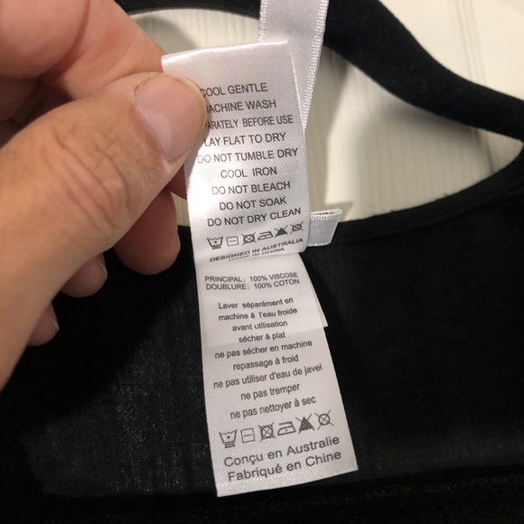 Seafolly Black Boho Tunic Embroidered lined Dress - Picture 11 of 13